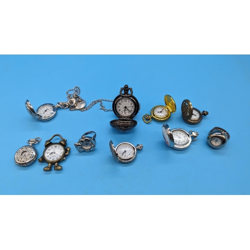 554 - 10 x Pocket Watches