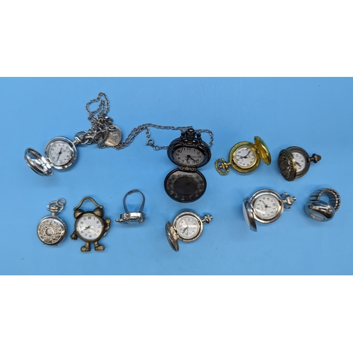 554 - 10 x Pocket Watches