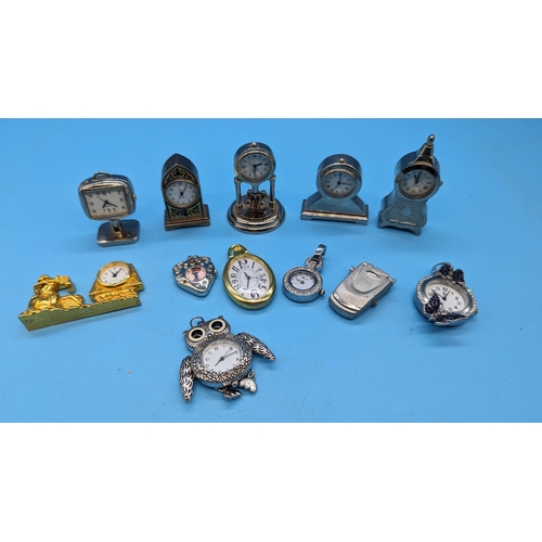 543 - 12 x Novelty Clocks