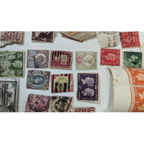 672B - An Assortment of Late 19th Century / Early 20th Century GB Stamps