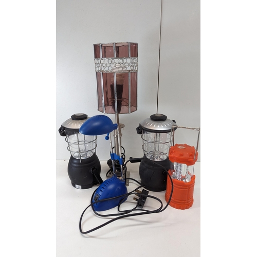 247 - 2 x Windup LED Camping Lanterns and Other Lights