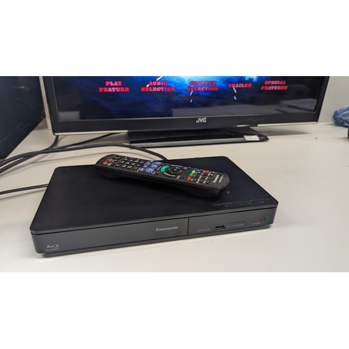 344 - A Panasonic Blue Ray Internet Ready Player with HD Cable and Remote - Tested and Working