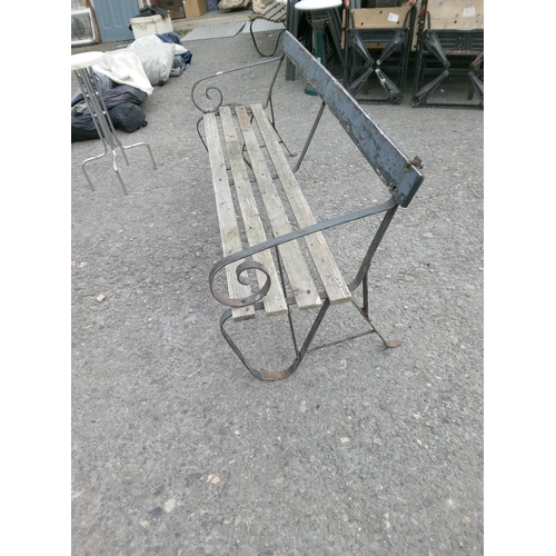 67 - Metal and Timber Bench