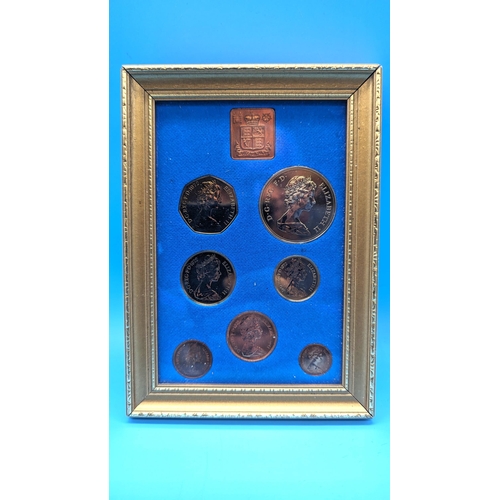 633 - Framed Decimal Coin Set