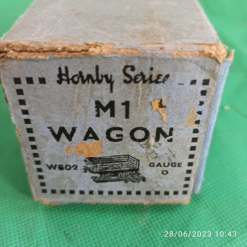 850 - Hornby 0 Gauge Boxed Rolling Stock, Water Tank, Rotary Tipping Wagon, M1 Wagon, Cement Wagon, Lumber... 