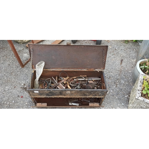 87 - Metal Toolbox and Contents