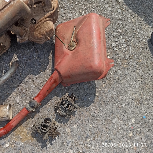 140 - Fuel Tank and Carburettors - thought to be for 2 CV Engine