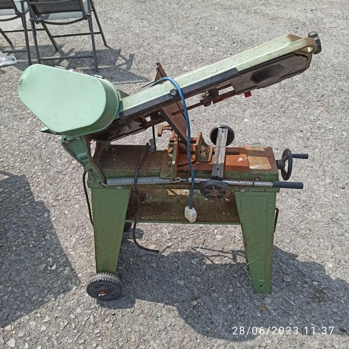 80 - Folding Metal Band Saw on Wheeled Base