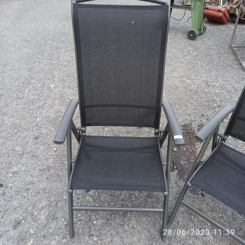 63 - 4 x Folding and Reclining Garden Chairs