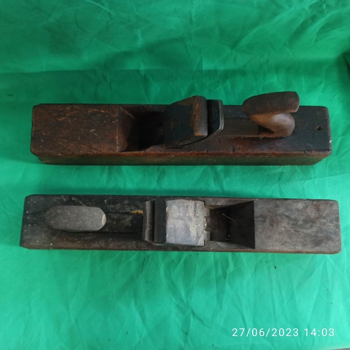 204 - 2 x Antique Block Planes 44cm Long