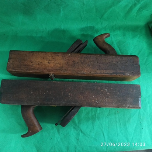 204 - 2 x Antique Block Planes 44cm Long