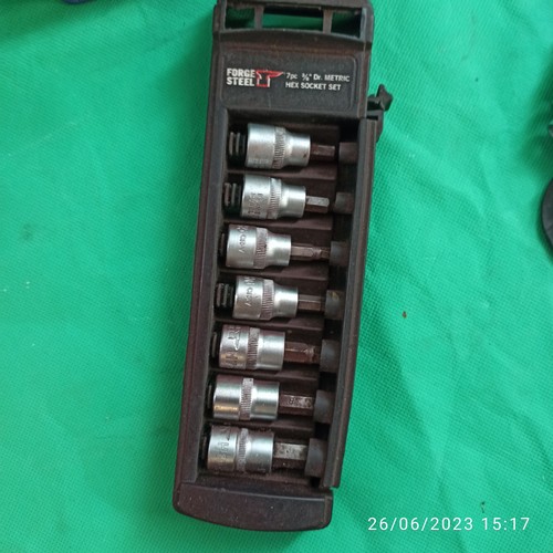 234 - Set of 6 - 17mm Spanners , Metric Sockets and Metric Allan Key Sockets