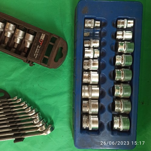 234 - Set of 6 - 17mm Spanners , Metric Sockets and Metric Allan Key Sockets