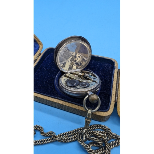 521 - A Silver Pocket Watch in Original Case