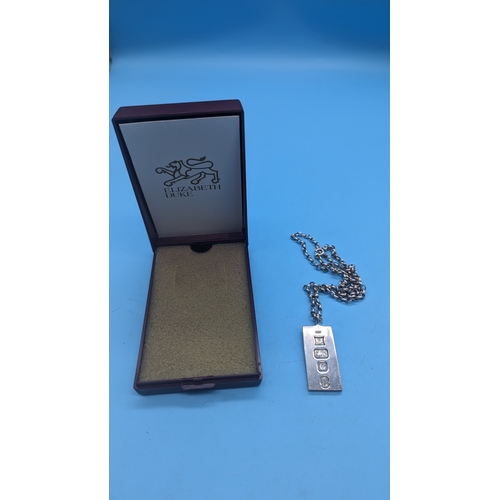 455 - A Hallmarked Silver Ingot