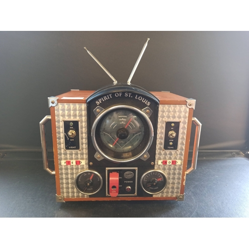 335 - Spirit of St Louis  Field Radio S.O.S.L MkII with Cassette Player Made in China Manufactured 2000 , ... 