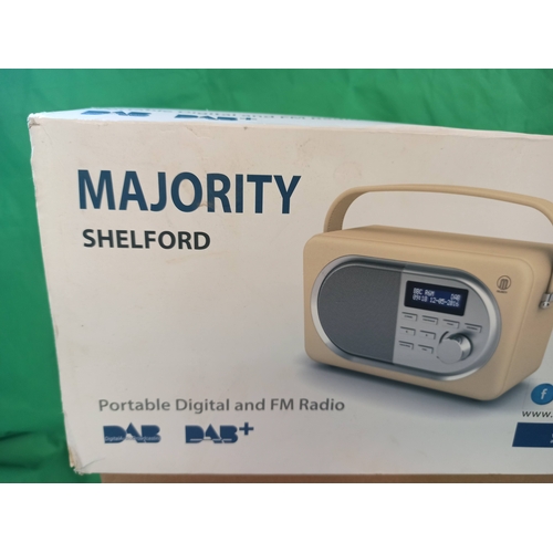 333 - Shelford Majority Portable Digital and FM Radio in Box with Instructions