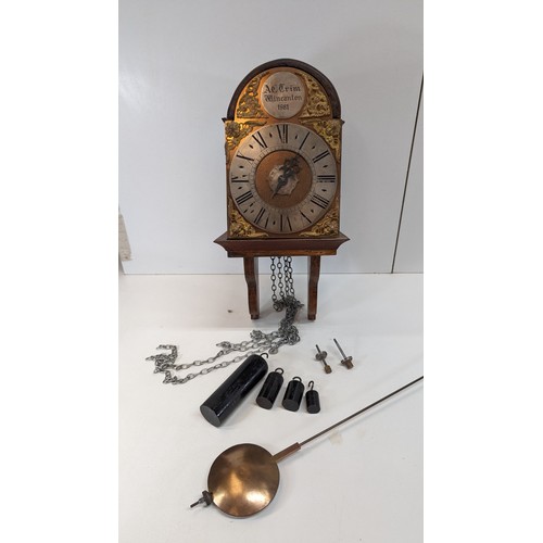 498 - A 20th Century Lantern Clock having a 6