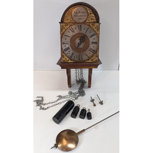 498 - A 20th Century Lantern Clock having a 6