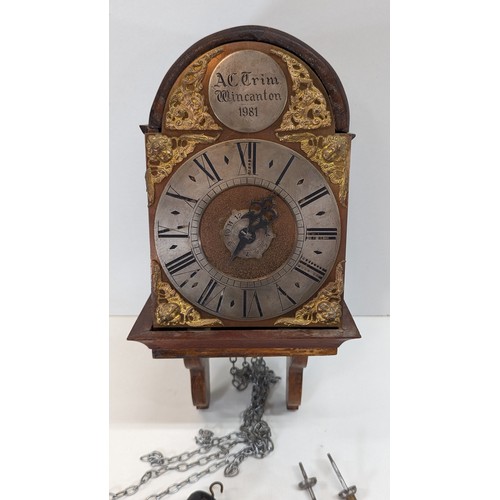 498 - A 20th Century Lantern Clock having a 6