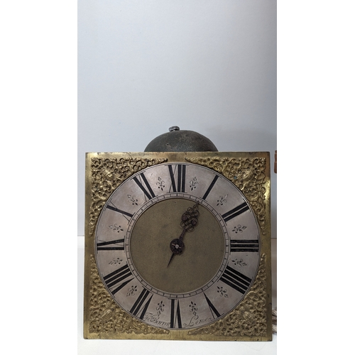 497 - A Square Faced Lantern Clock having a 10 x 10