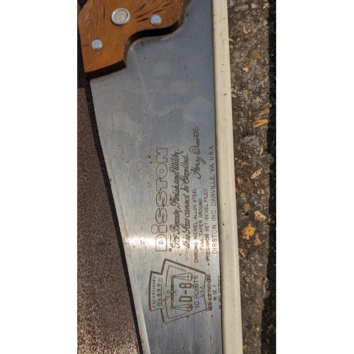 52B - 7 x Disston USA Hand Saws