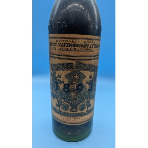 354 - A Bottle of 1893 Christos Haggipavlu & Sons Cyprus Brandy