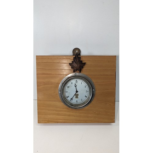 482 - A Mounted Smiths Car Clock