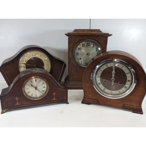 475 - 4 x Vintage Mantle Clocks