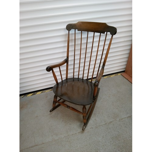 781 - Hardwood Rocking Chair with Spindle Back