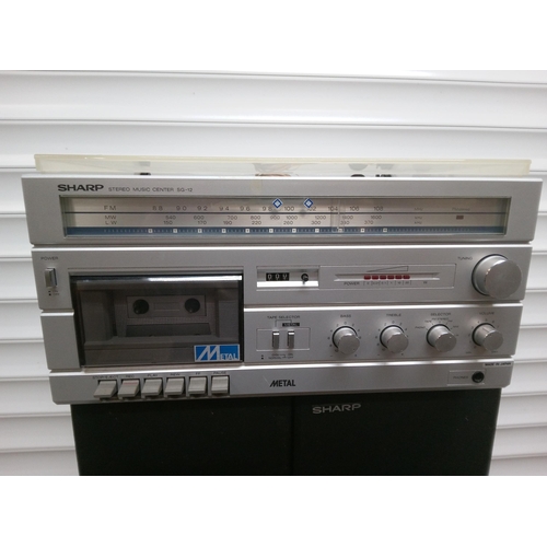 326 - Sharp Stereo Music Centre and 2 x Speakers