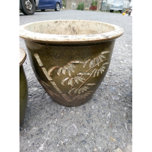 72 - Selection of Glazed Pots x 6