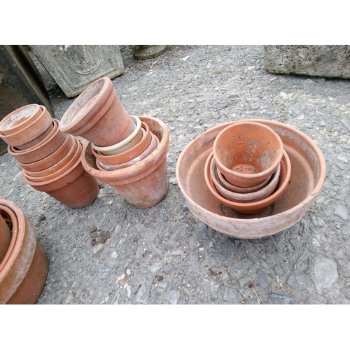 73 - Assortment of Clay Pots