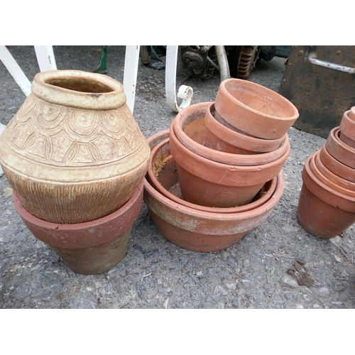 73 - Assortment of Clay Pots