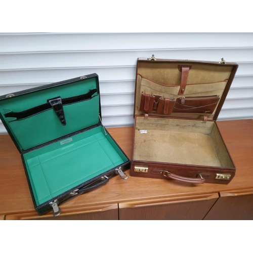 789 - Aigner Leather Briefcase with Keys plus a Crocodile Briefcase