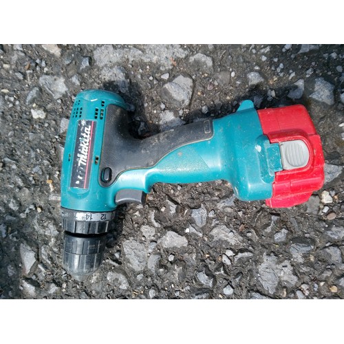 213 - Makita Battery Hand Drill 12V and Spare Battery plus a Black and Decker Router