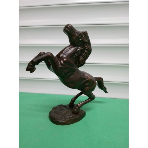 764 - Bronze Figure of a Horse 25cm Tall, 28cm Wide