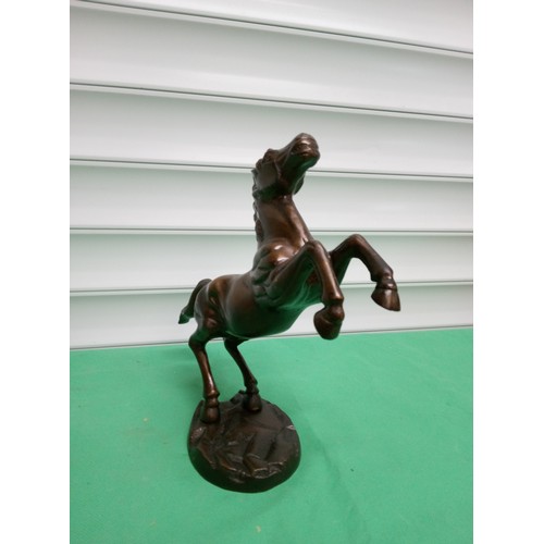 764 - Bronze Figure of a Horse 25cm Tall, 28cm Wide