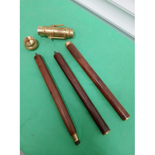 778 - 3 Piece Walking Stick with Scope 96cm -Part of scope broken