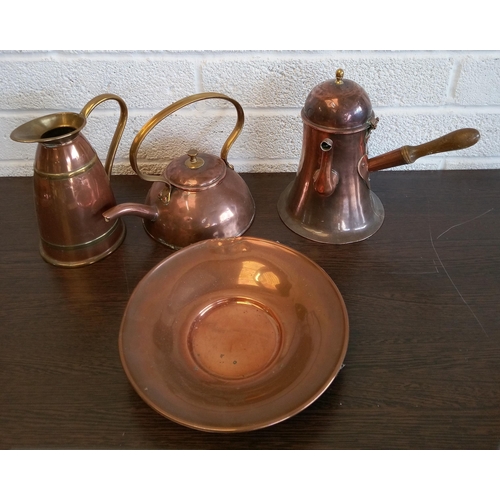 710 - Georgian Coffee Pot and other Copperware.