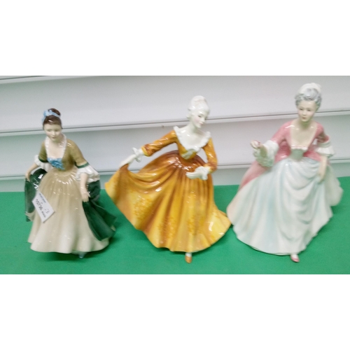 863 - 3 Royal Doulton Figurines including 