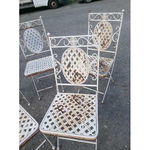 46 - 5 Vintage Folding Garden Chairs