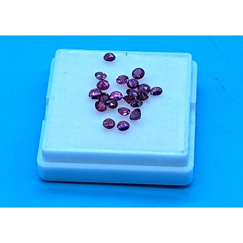 752 - A parcel of 22 loose rubies.  4.32ct total.  Boxed