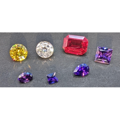 781 - Mixed parcel of loose unusual colour cz, 18.68ct