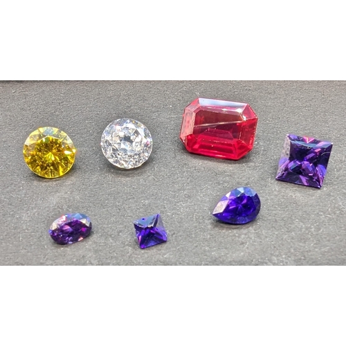 781 - Mixed parcel of loose unusual colour cz, 18.68ct