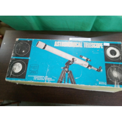 680 - Prinz Astromonical Telescope In Original Box.