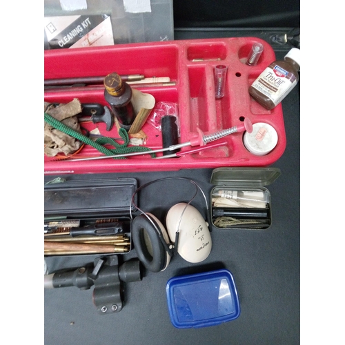 698D - Gun Cleaning Kits and assorted Gun Cleaning Accessories.