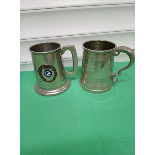 1738 - Mixed Tankards, Mug and Plaques with Naval Connections.