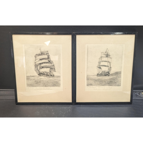 1737 - 2 x Signed Engravings By Royal Academy Exhibited Artist W S Devilaw 