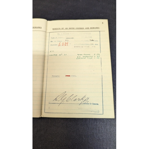 1732 - A 1942 Royal Airforce Observers and Air Gunners Flying Log Book ( Sparsely Filled)